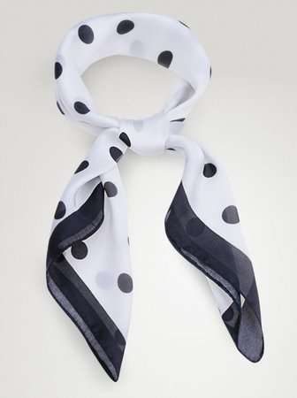 polka-dot scarf