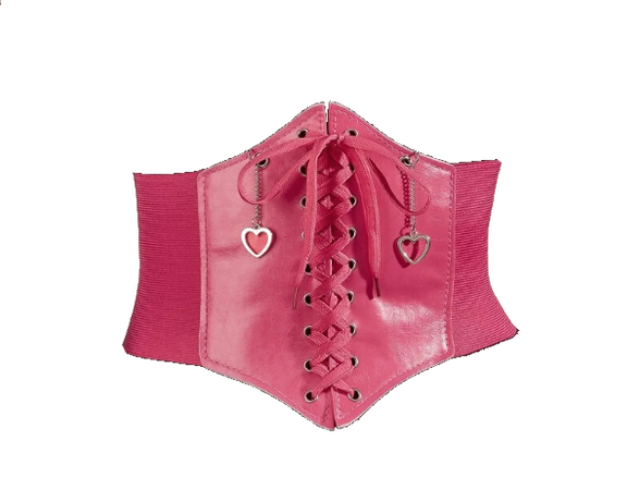 pink underbust corset belt