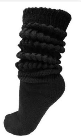 scrunch socks (black)