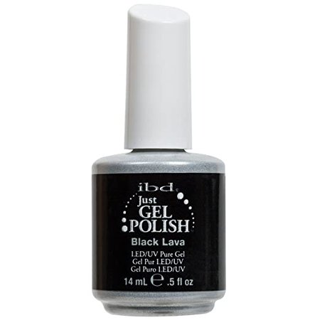 *clipped by @luci-her* IBD Just Gel BLACK LAVA Soak Off Nail Polish UV Manicure .5 oz Salon Quality LED : Beauty