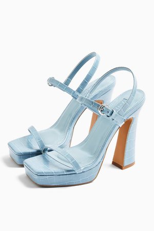 RENA Blue Two Part Platform Shoes | Topshop