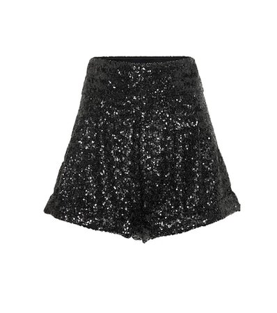 Orta high-rise sequined shorts