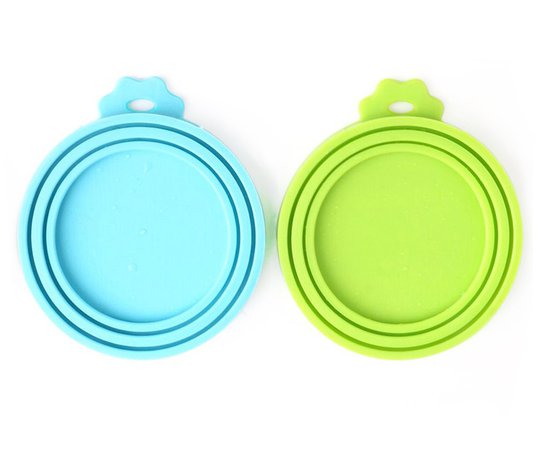 Amazon.com : Comtim Pet Food Can Cover/Silicone Can Lids for Dog and Cat Food, Blue/Green : Pet Supplies