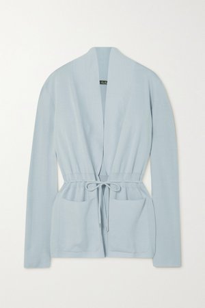 LORO PIANA, Belted cashmere and silk-blend cardigan