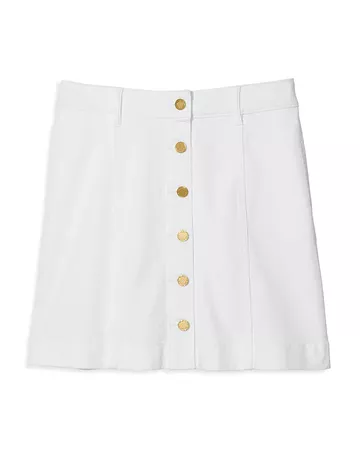 MICHAEL Michael Kors Denim Button Front Skirt | Bloomingdale's