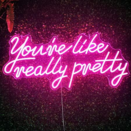 Amazon.com : You are Like Really Pretty Neon Lights Sign for Wall Decor, Shop, Salon, House, Bar. Large Dimmable Lights Signs Decor of Wedding, Birthday Party - 29.3 Inches (Pink) : Tools & Home Improvement
