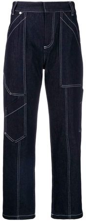 cropped cargo jeans