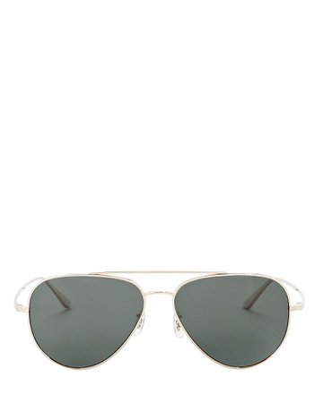 The Row x Oliver Peoples Casse Aviator Sunglasses | INTERMIX®
