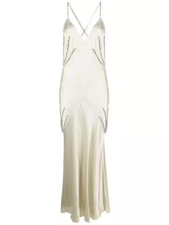 De La Vali Pantomime crystal-embellished Maxi Dress - Farfetch