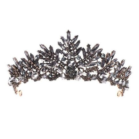Black Diamond Navette Foiled Baroque Crown BLACK DIAMOND | Etsy