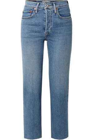 RE/DONE | Originals Stove Pipe Comfort Stretch high-rise straight-leg jeans | NET-A-PORTER.COM
