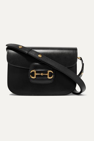 Gucci | 1955 horsebit-detailed textured-leather shoulder bag | NET-A-PORTER.COM