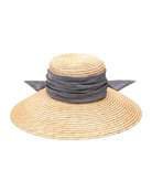 Eugenia Kim Bunny Sheer Sun Hat with Grosgrain | Neiman Marcus