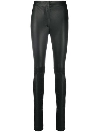 Off-White leather skinny trousers