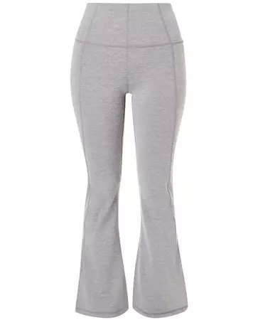 Super Soft Flare Yoga Pants - Medium Grey Marl | Women's Pants | Sweaty Betty