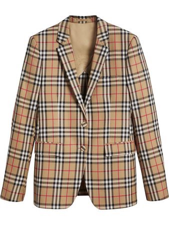 Burberry vintage check tailored jacket