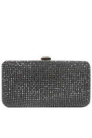 Pewter Pave Box Clutch by Sondra Roberts for $40 | Rent the Runway
