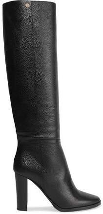 Haywood Textured-leather Knee Boots