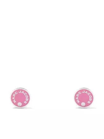 Marc Jacobs enamel-logo Stud Earrings - Farfetch