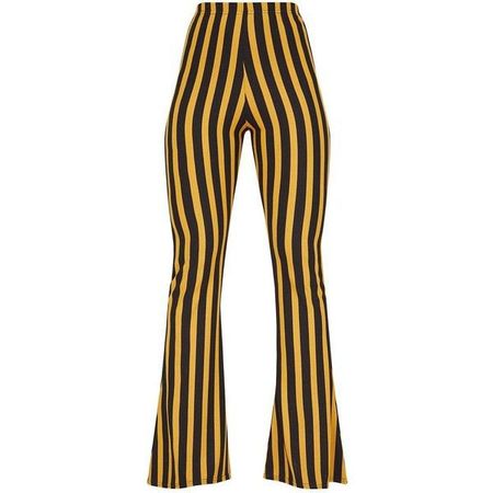 yellow&black striped trousers