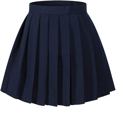 Amazon.com: Girl's Japan School Plain Solid Pleated Costumes Skirts (M,Dark grey): Clothing