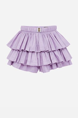 Gathered skirt-looking shorts
