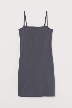 Fitted Dress - Gray