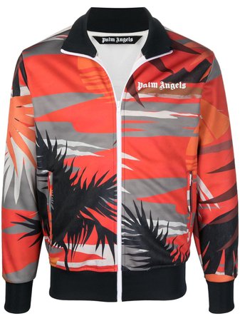 Palm Angels HAWAII TRACK JACKET MULTICOLOR OFF WHIT - Farfetch