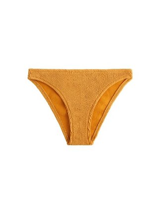 MANGO Ruched bikini bottom