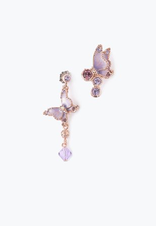 Butterfly Earrings Purple – Anna Sui