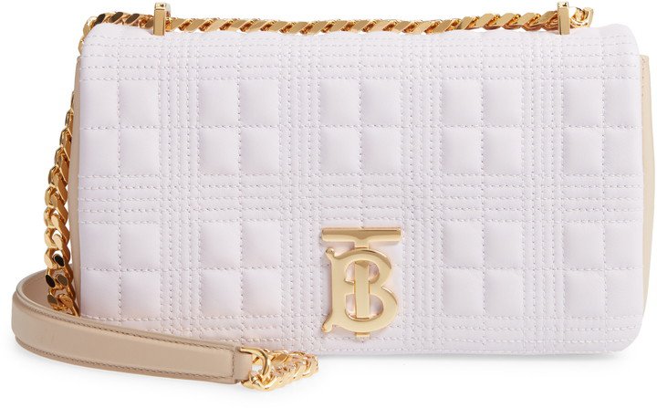 Small Lola Quilted Two-Tone Lambskin Bag