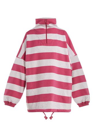 Striped cotton-blend top | Balenciaga | MATCHESFASHION.COM