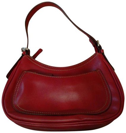 Nine West Purse Red Leather Shoulder Bag - Tradesy