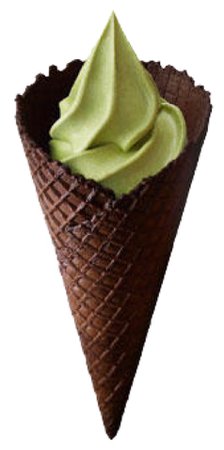 matcha ice cream cone
