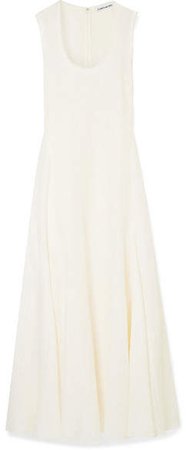 Lenox Linen-blend Maxi Dress - Off-white