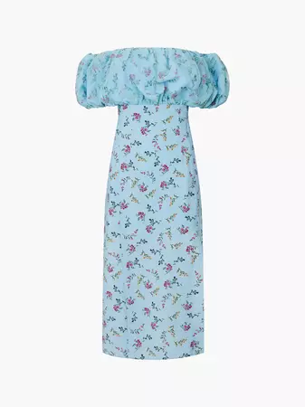 Floriana Ciarra Organza Dress Cashmere Blue | French Connection US