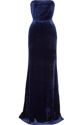 Strapless velvet gown | VICTORIA BECKHAM | Sale up to 70% off | THE OUTNET