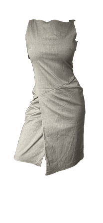 grey wrap dress