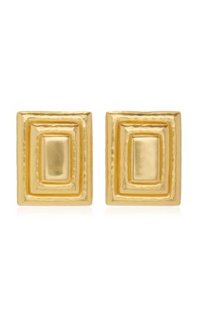 Hailey 24k Gold-Plated Earrings By Valére | Moda Operandi