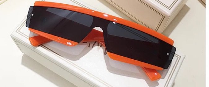orange & black sunglasses