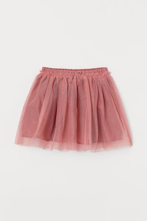 Glittery Tulle Skirt - Dusty rose - Kids | H&M US