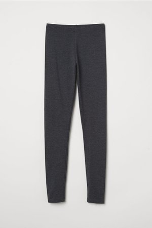 Jersey leggings - Dark gray melange - Ladies | H&M US