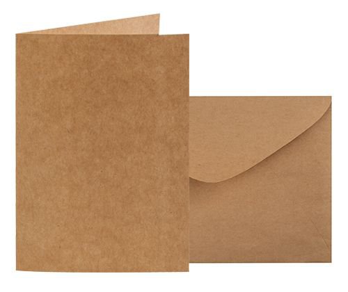 brown paper card envelope
