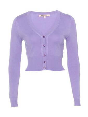 purple sweater cardigan