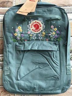 Embroidered Fjallraven Kanken Backpack