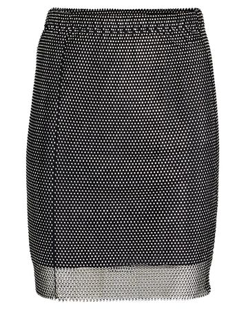 Santa Brands Diamond Diamanté Mini Skirt In Black | INTERMIX®