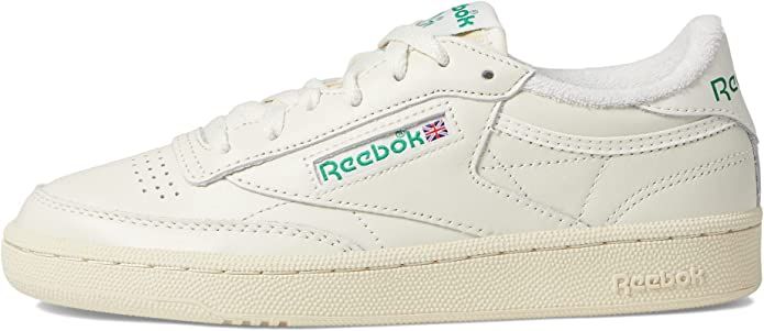 Amazon.com | Reebok Women's Club C Sneaker Chalk/Alabaster/Glen Green Vintage 7 | Fashion Sneakers