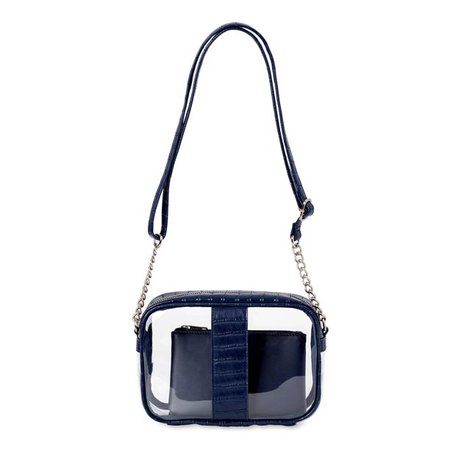 Time and Tru Clear Camera Crossbody with Pouch