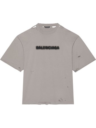 Balenciaga logo-print short-sleeve T-shirt - Farfetch