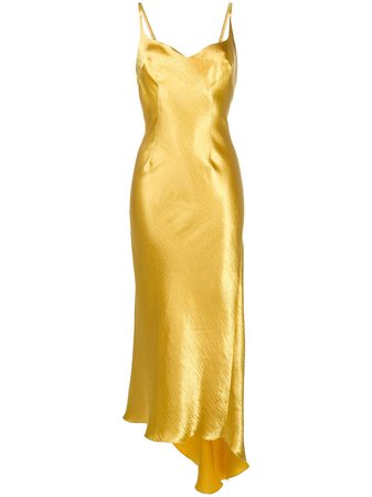 Parlor bustier slip dress gold 202064 - Farfetch